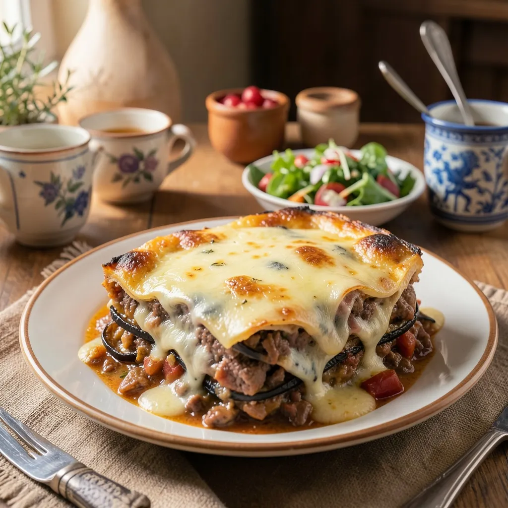 AI Greek Food Photography