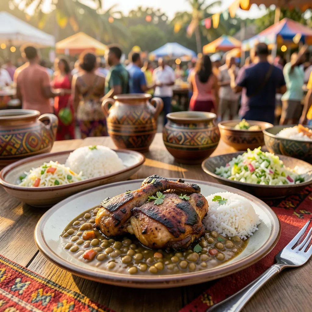 AI Jamaican Food Photography