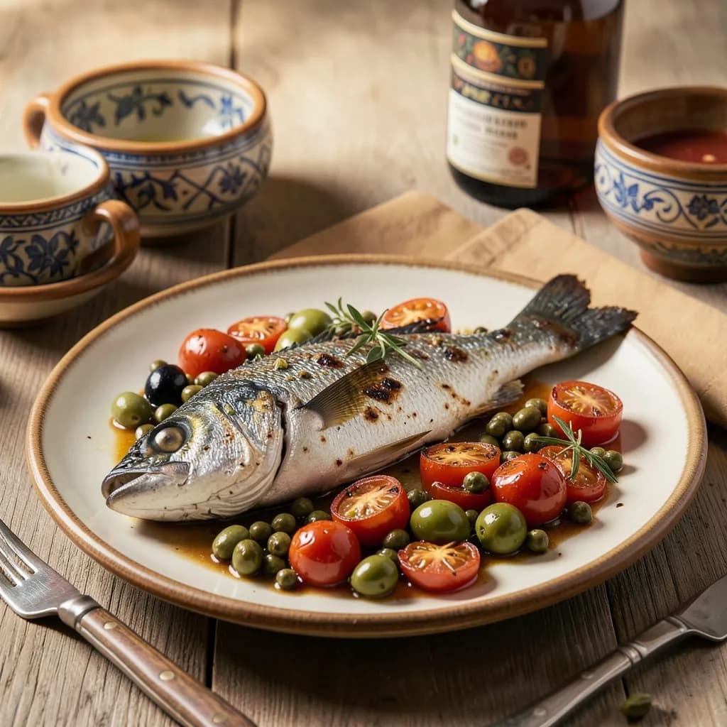 AI Mediterranean Food Photography